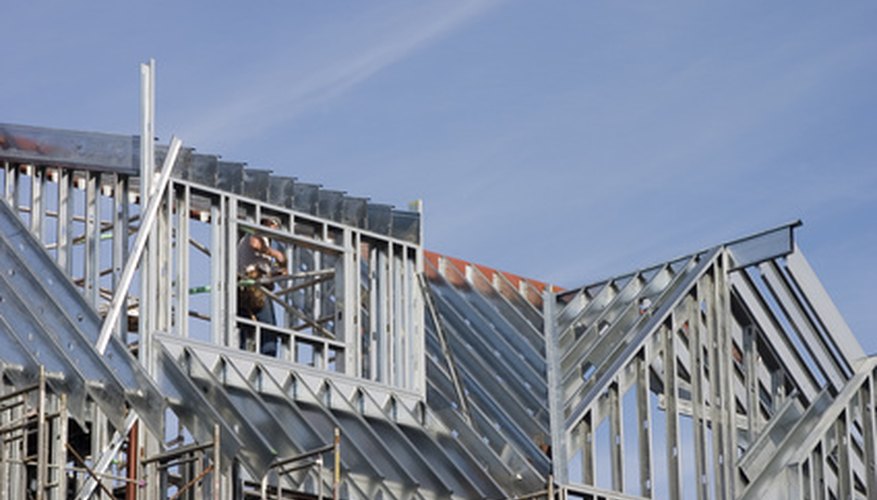 Steel beams are a durable way to frame a home.