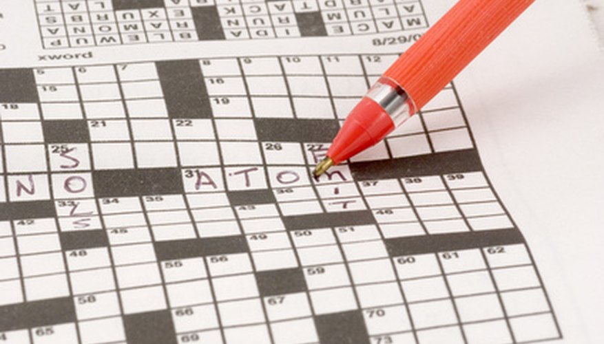 Create a crossword puzzle in Microsoft Word.