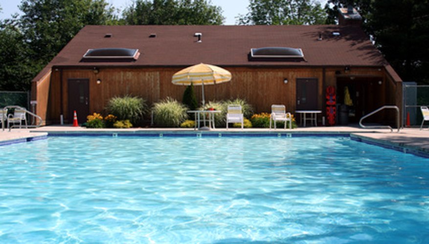 A heated pool provides maximum comfort.