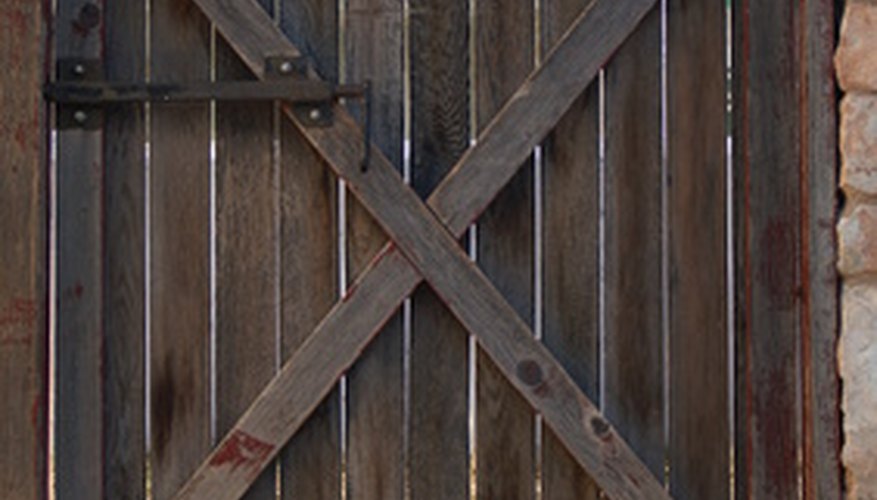 Years of use and abuse can cause a wooden gate to twist.