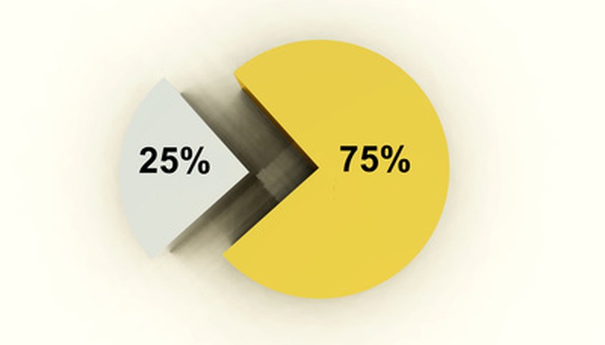 You can convert percentages in a pie chart to fractions.