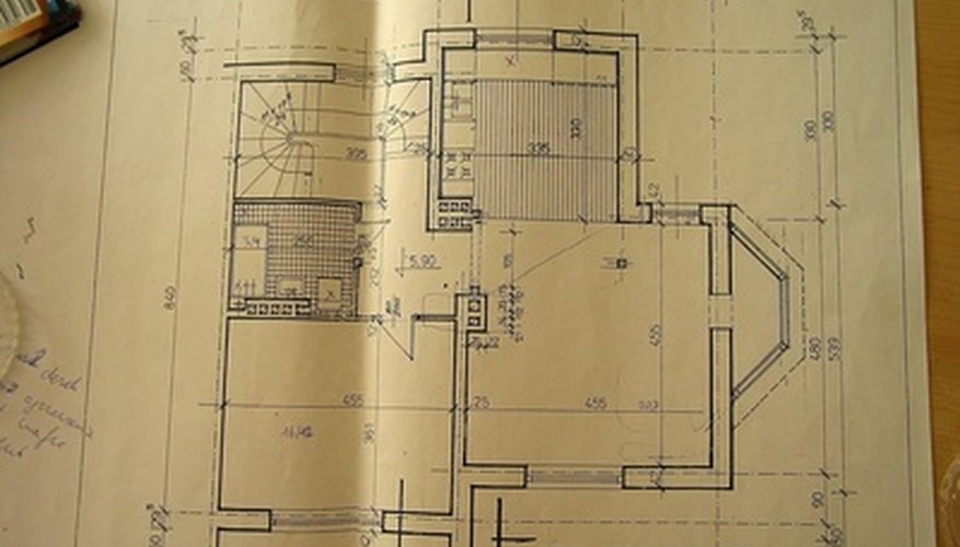 This detailed floor plan has one curved staircase in the top left corner of the image.