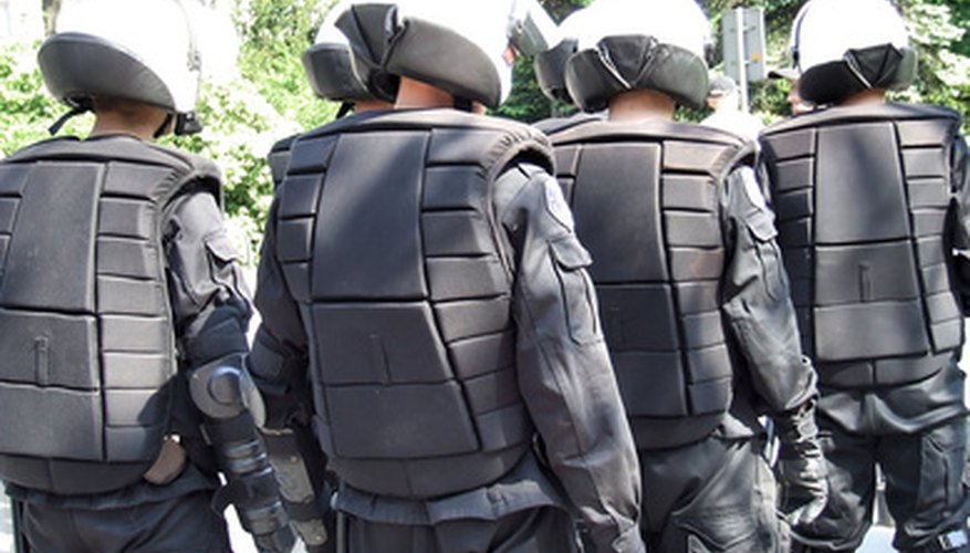 Police teams are organised like military units.