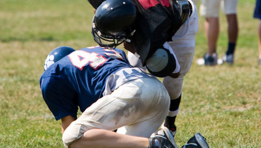 Some articles of football equipment require special care when laundering.