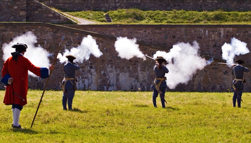 Musket balls revolutionised 18th-century battle.