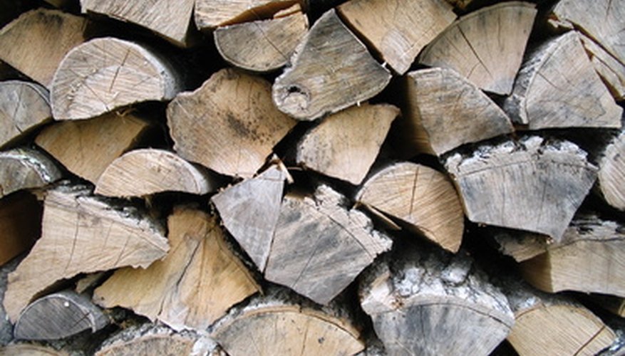 Firewood must be dried to reduce the moisture content for burning.