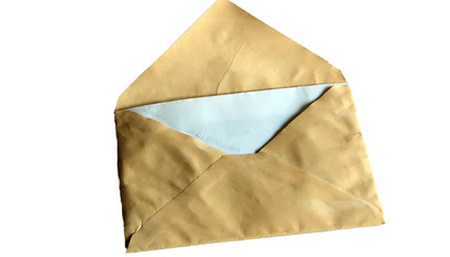 You can open a sealed envelope if you've forgotten to include something.