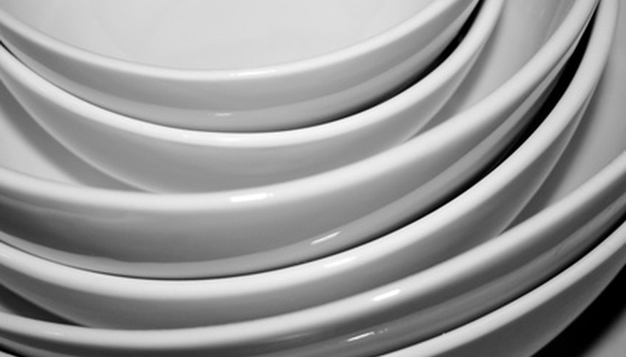 Dinnerware comes in a variety of materials, including earthenware, stoneware and ironstone.