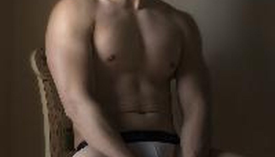 Male underwear models portray the underwear in an attractive light to drive sales.