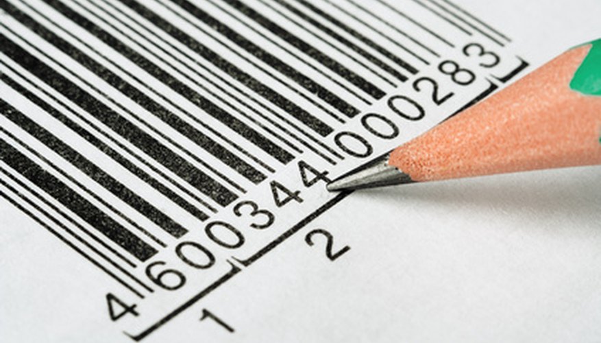 Barcodes contain product information.