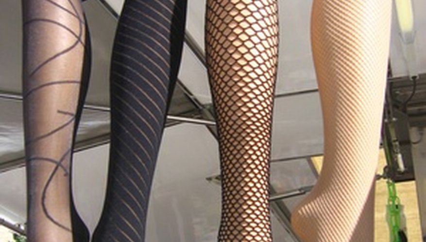 Stockings come in a variety of colours and textures.
