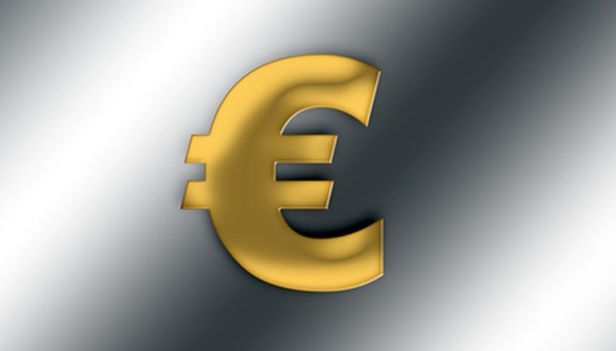 Typing the euro symbol is quite simple.