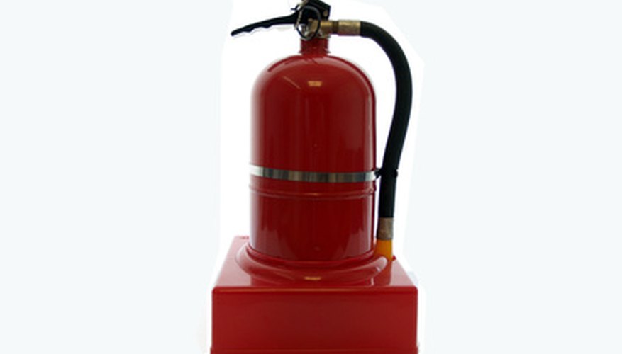 Fire extinguishers are used to put out small fires.