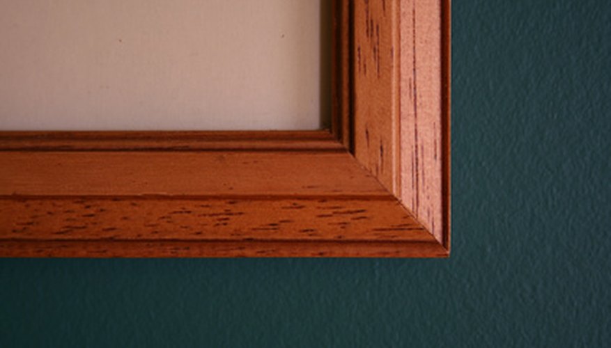 Picture frames can be easily restored as long as the damage is not extensive.