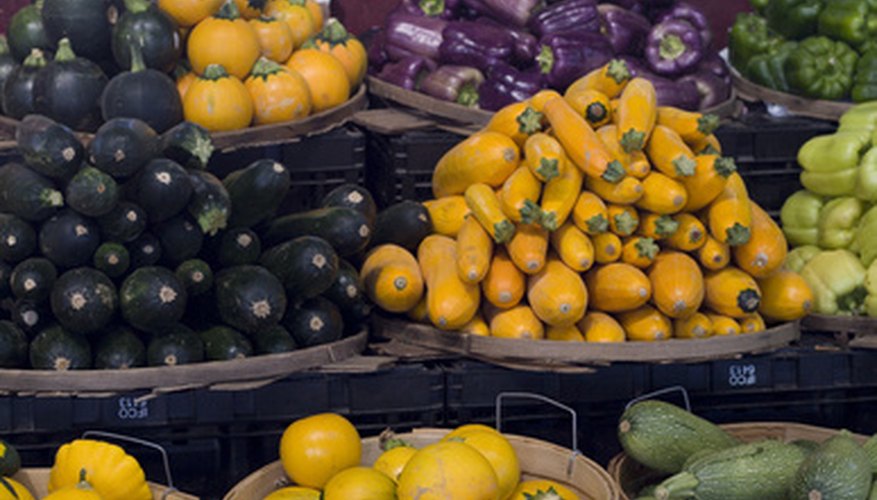 The farmers market offers a variety of locally grown nutritious foods.