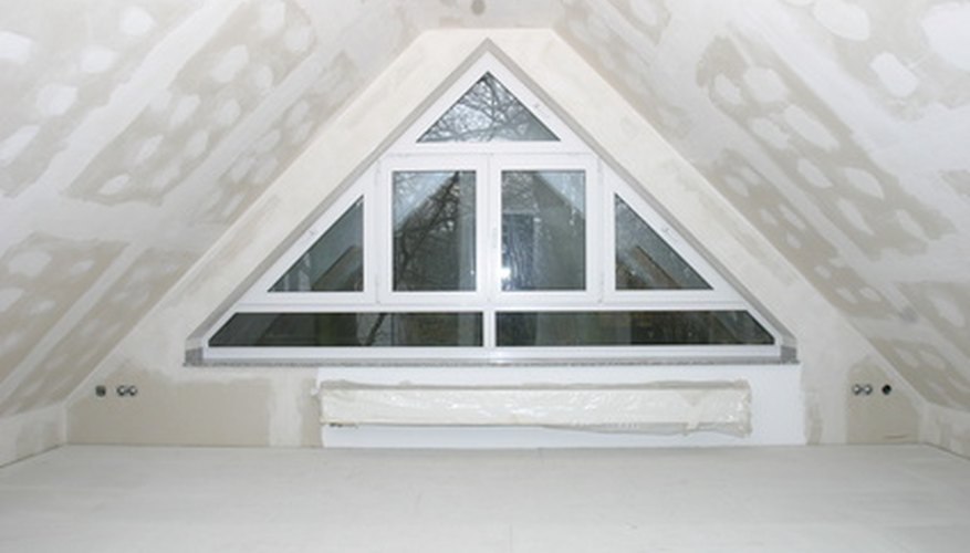Use 5/8-inch thick drywall for pitched loft roofs.