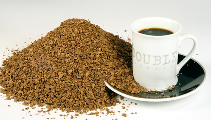 The more instant coffee you soak your fabric in, the darker it will become.