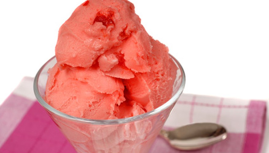 Sherbet is said to be a frozen version of the Turkish drink chorbet, a fruit juice and milk drink.
