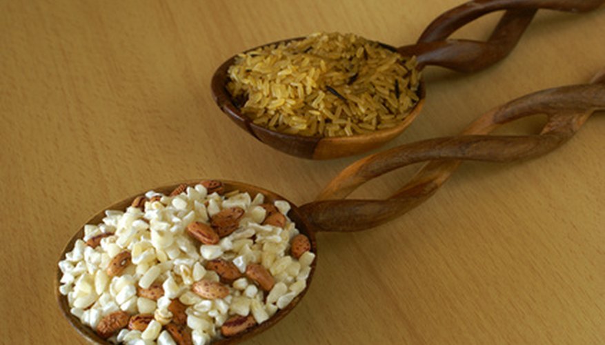 Nuts and grain or beans with rice or corn make a complete protein when paired.
