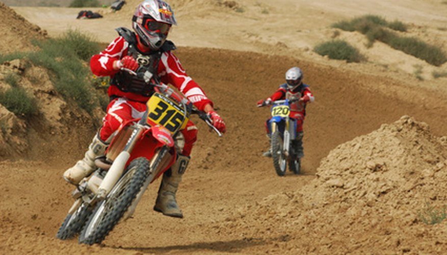 Motocross boots are essential gear for riders.
