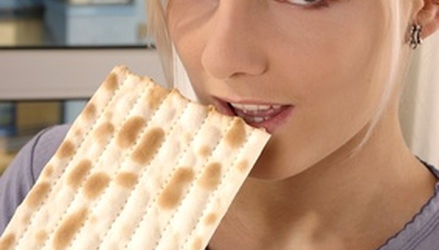 Matzo is eaten in place of bread.