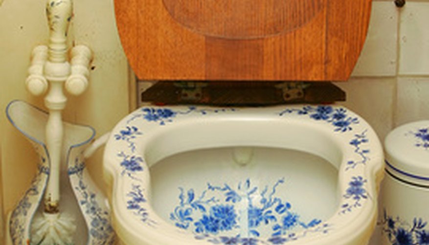 Mineral stains are a common problem in toilet bowls.