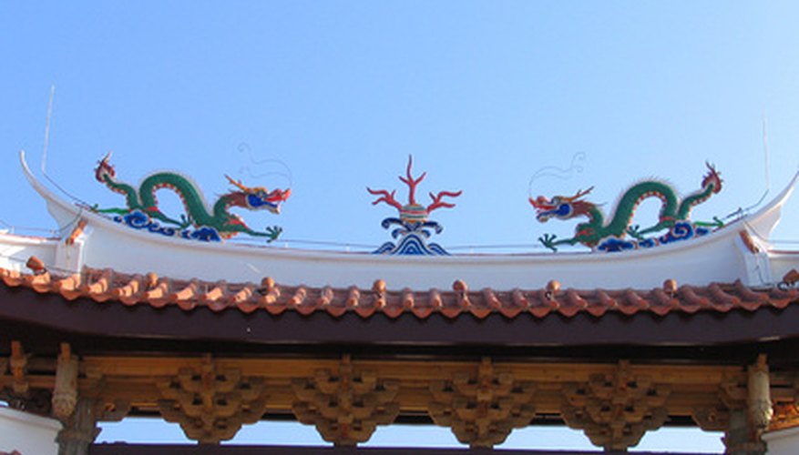 Dragons are a predominant feature in Chinese architecture and culture.