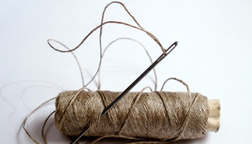 Darning was a common practice when clothes where handmade.