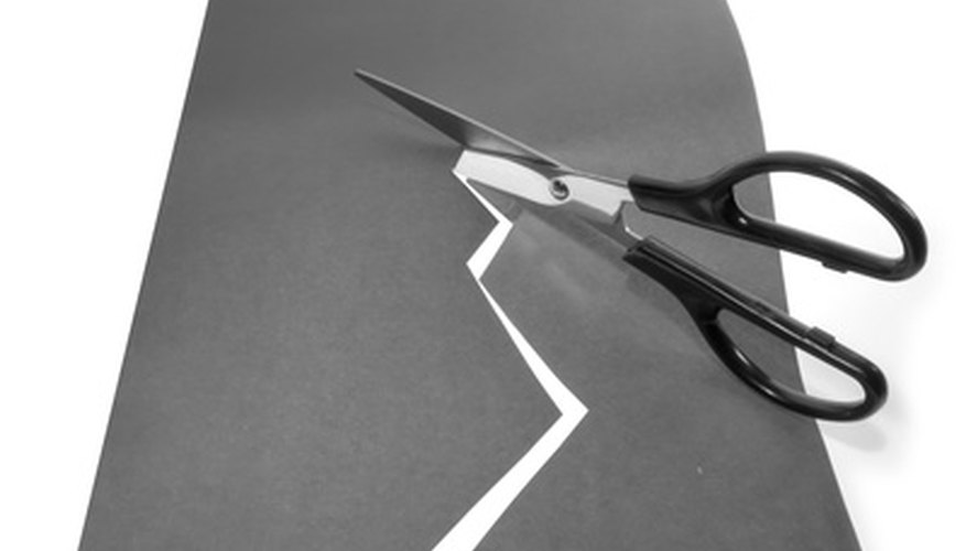 Scissors are an alternative to using a die cutter for paper.