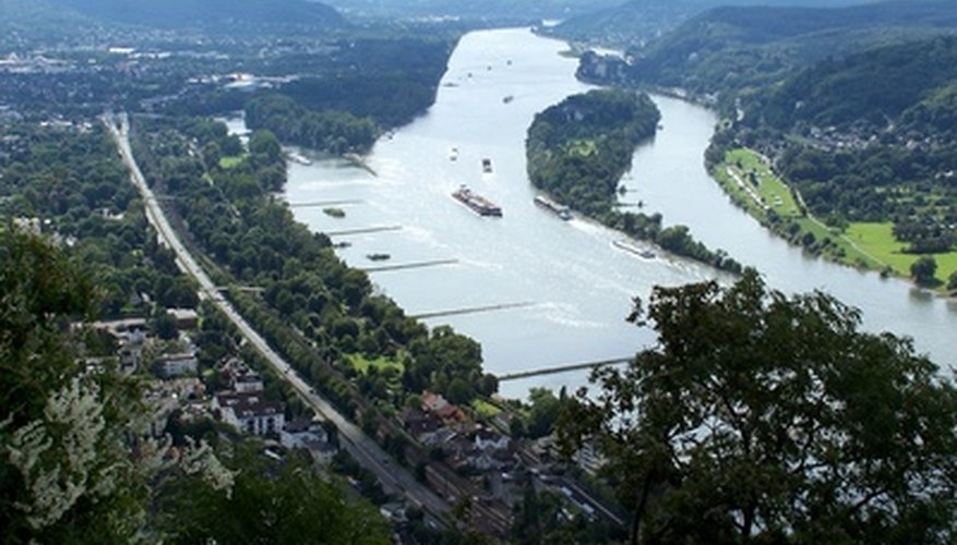 The Rhine is a major shipping channel.