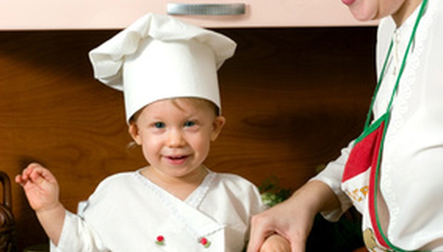 Have your child help you cook dinner.