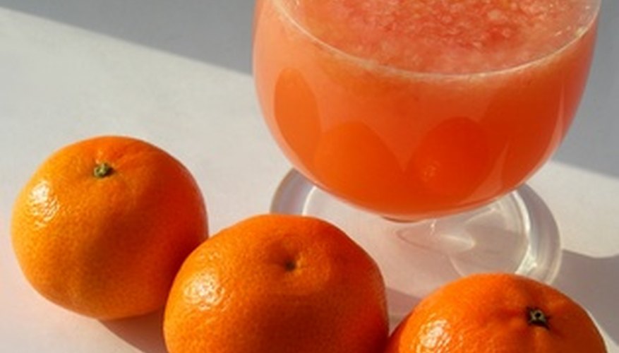 Make orange juice with the Magic Bullet.