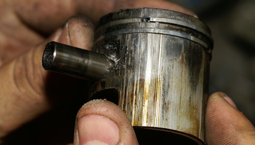 The pistons in a scooter motor are a common source of compression problems.