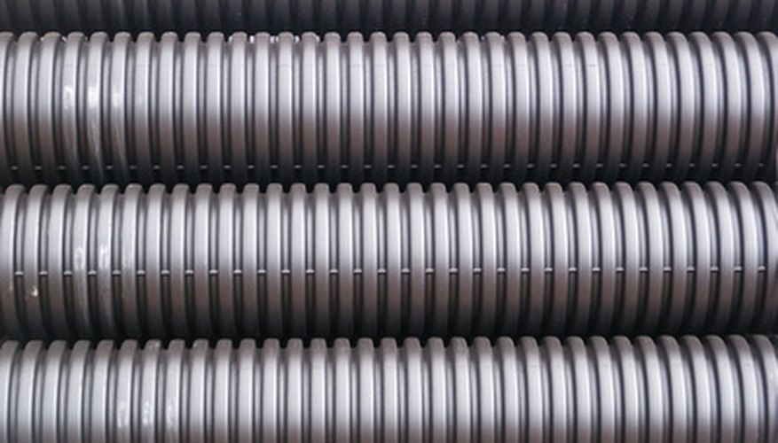 Corrugated pipes are also often used for drainage and irrigation.