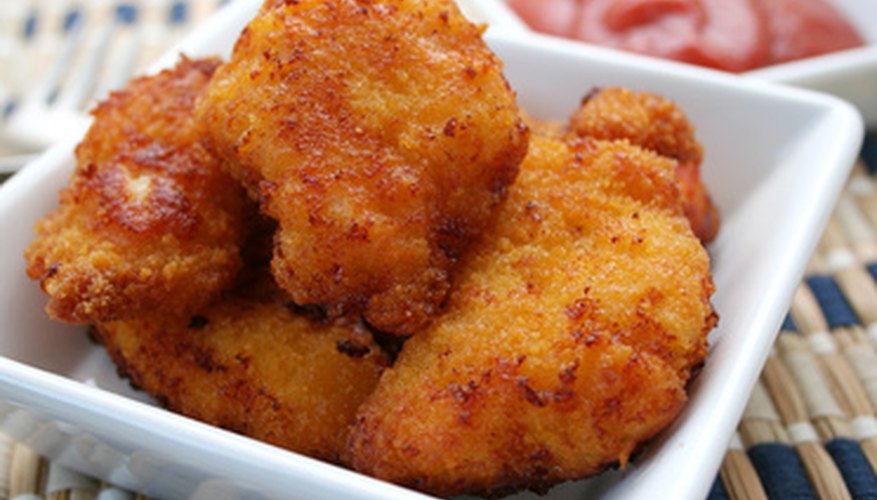 Breaded chicken makes a great snack.