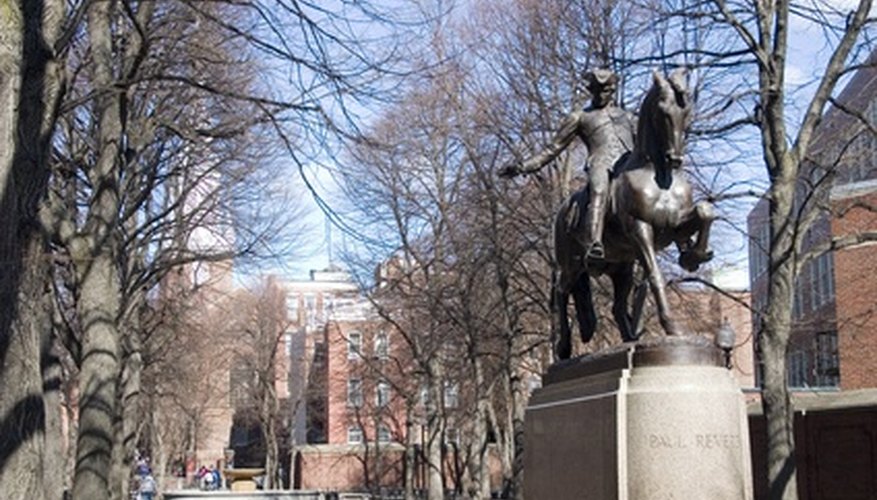 Paul Revere warned residents in the American colonies in 1775, at the start of the Revolutionary War.