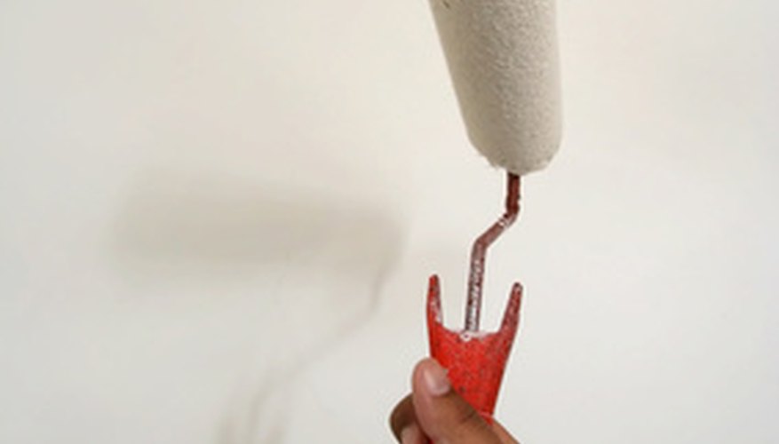 Paint with a roller to avoid creating unsightly lines.