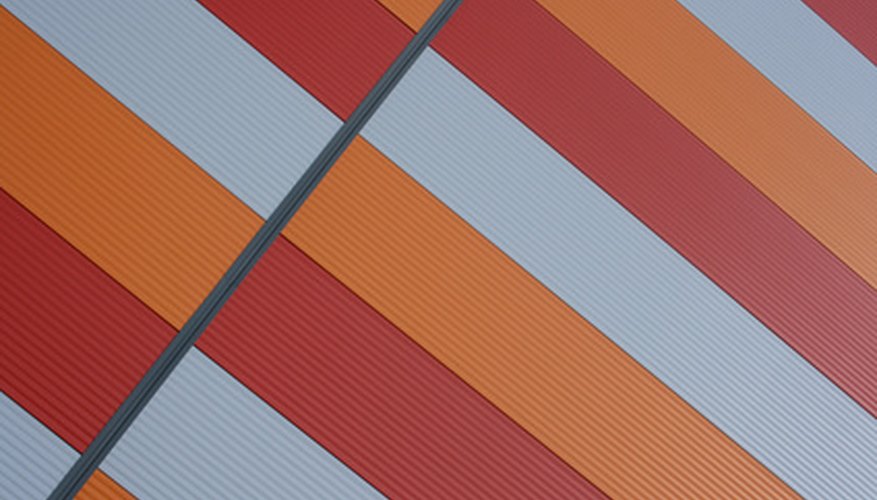 Plastic corrugated roofing panels come in a variety of colours.