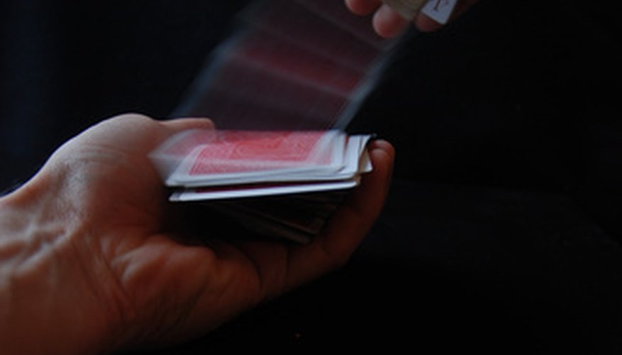 Shuffling tarot cards isn't any different from shuffling poker cards.