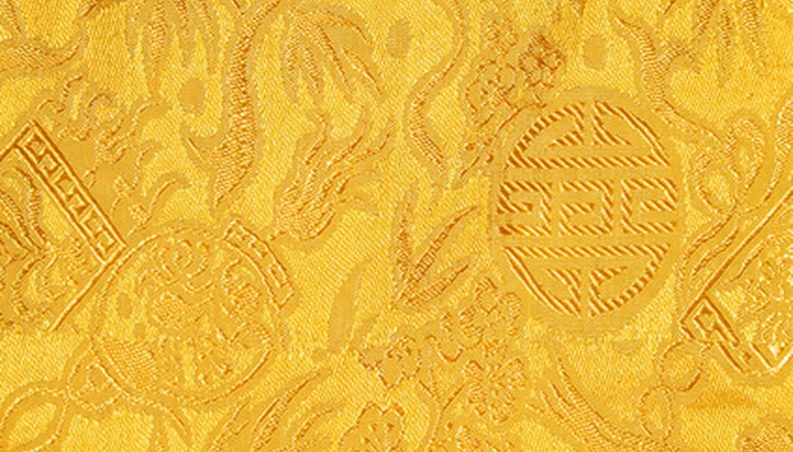 Yellow damask was reserved for royalty by the emperors of China.
