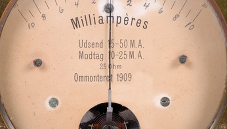 Ohmmeters test the resistance and current between two leads.