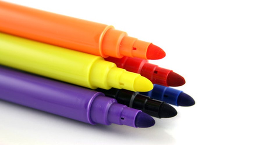 Felt-tip pens can stain.