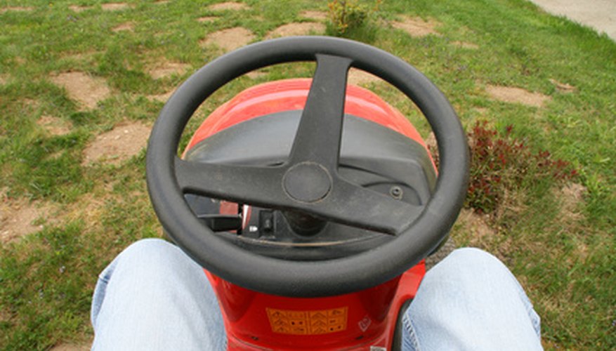 Lawn tractors are intended for use on private property and are not licensed for street use.