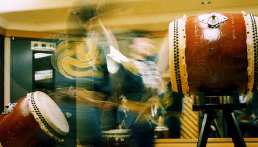 Taiko drumming is a newly revived Japanese tradition.