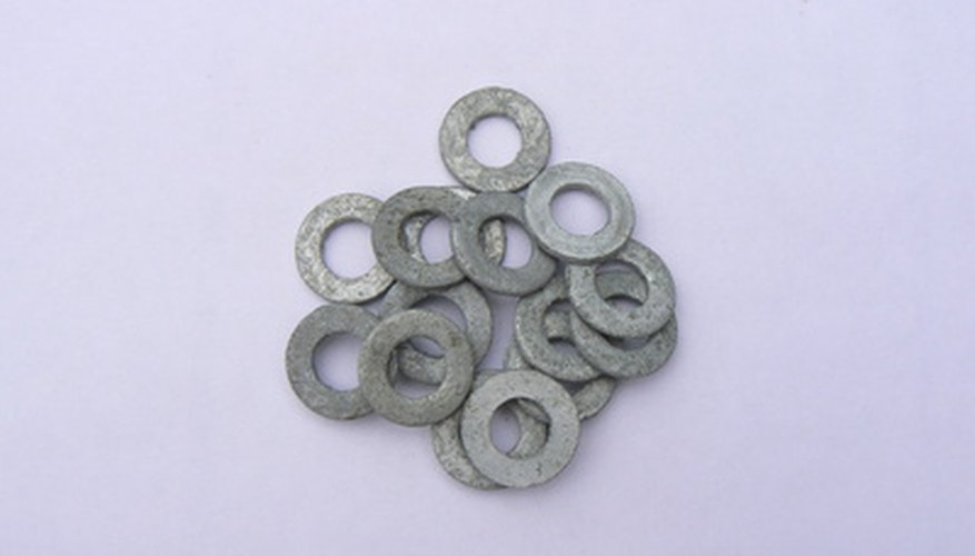 Flat washers are used on tables.