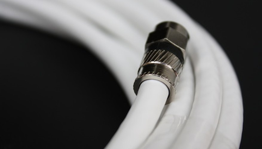 Remove connectors from coaxial cable for splicing or adding a new one.