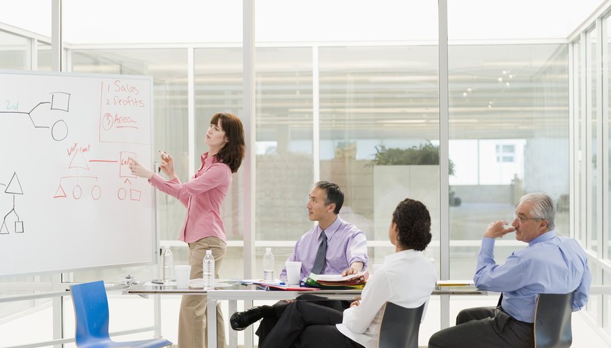 A group of scientists in a meeting