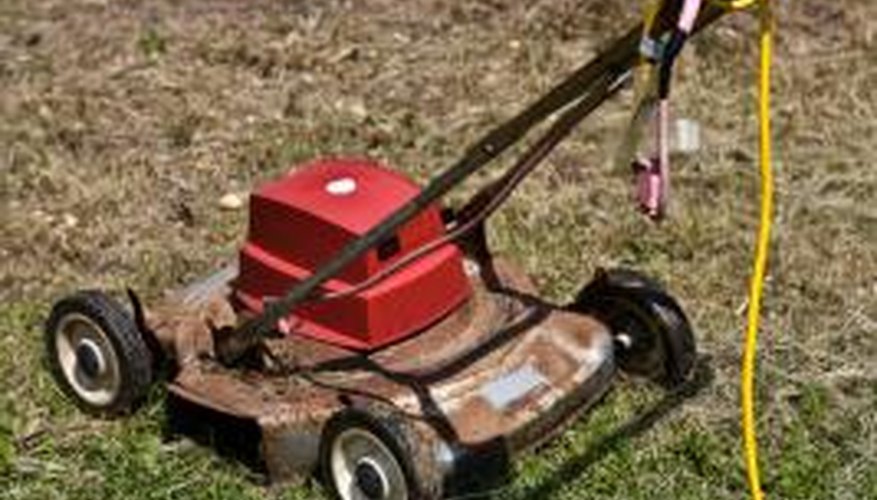 Donate, sell or recycle an old lawnmower.
