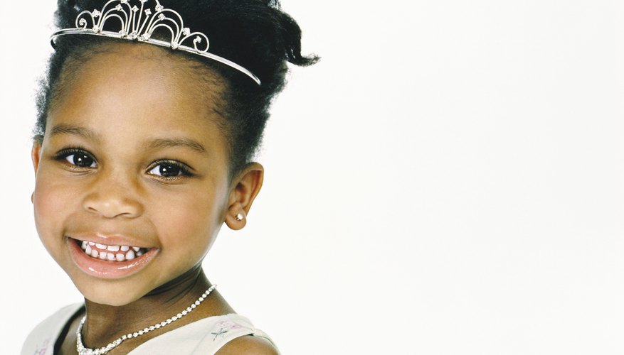 Young girl as a princess.