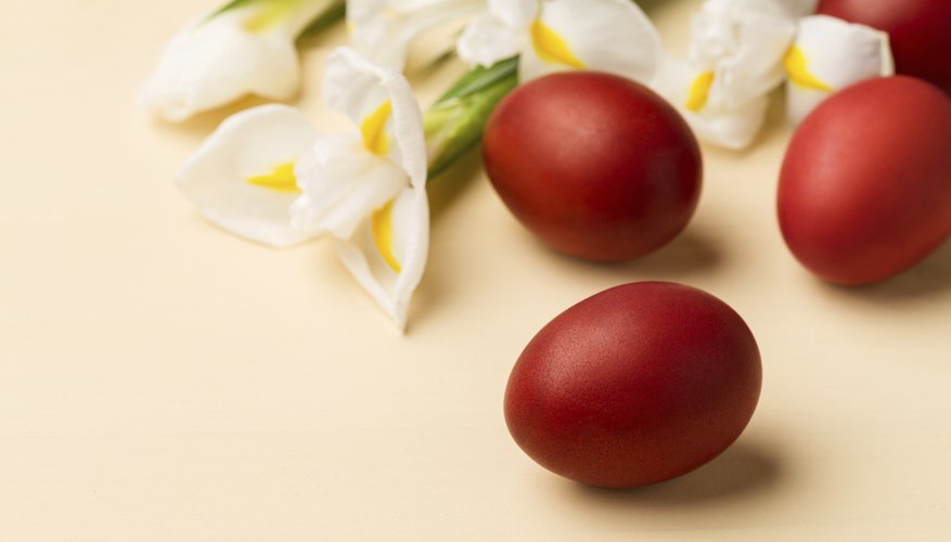 Greek Orthodox Easter eggs are traditionally red to symbolize the Blood of Christ.